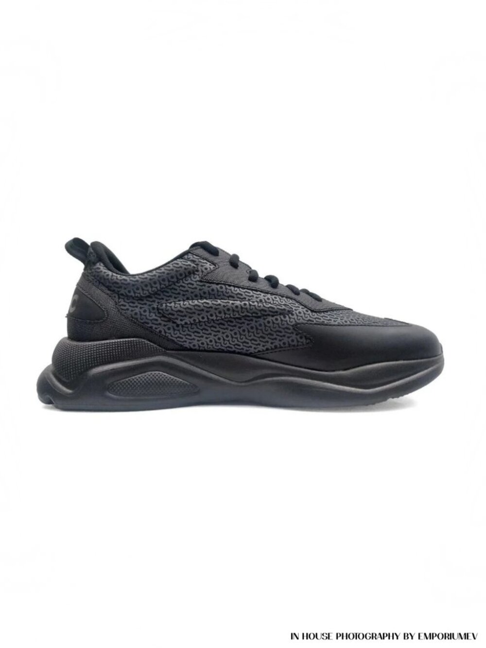 Hugo Boss HUGO Leon Runn Black Gray Low-Top Sneakers US 12 EU 45